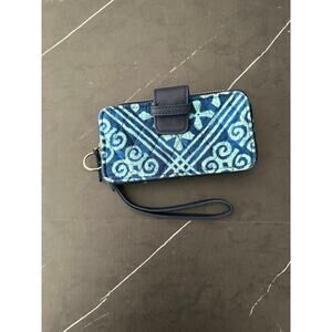 Vera Bradley Women's Blue Phone Wristlet